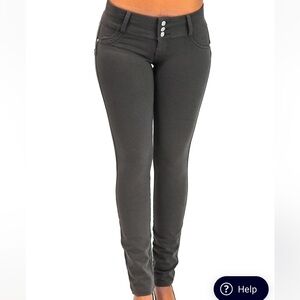 Women’s Fashion 2 Love Low Rise Stretch Cottonbutt Liftskinny Leg Pants,  Large